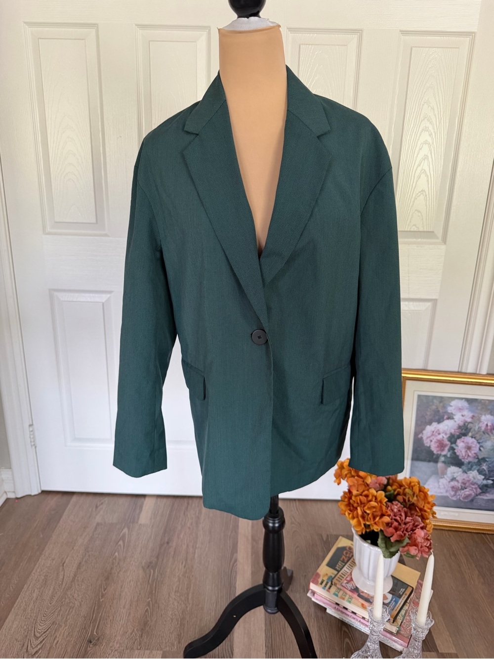 Classic Dark Green Women's Blazer Jacket